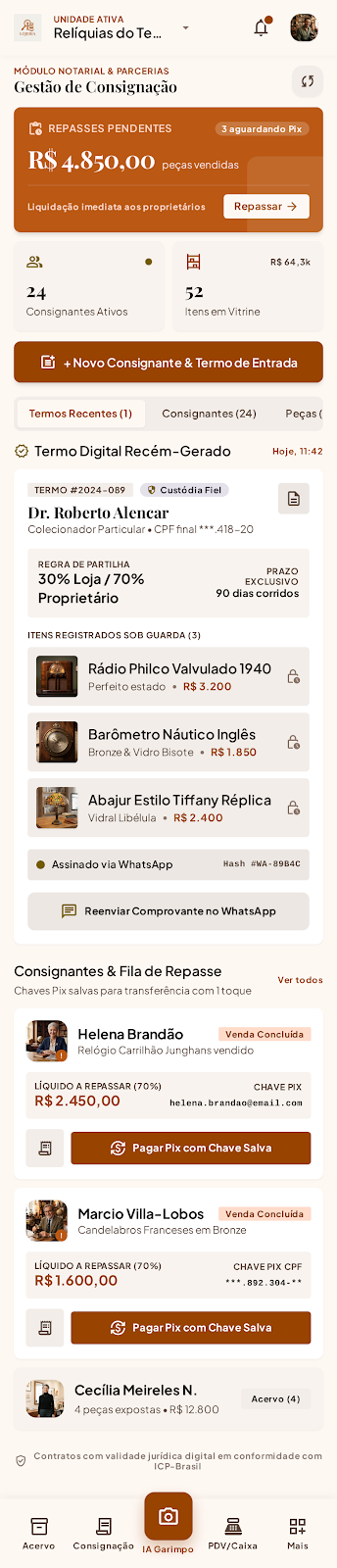 Gestão de Consignações Lojeria